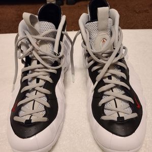 Size 15 Nike Foamposites in White and black
